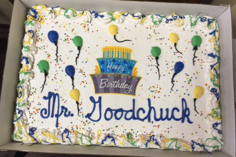 Mr. Goodchuck's birthday cake.