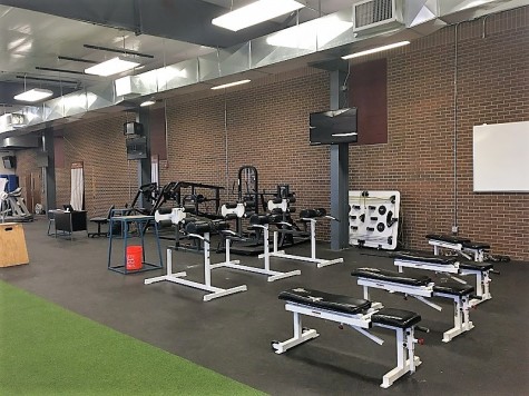 The weight room is where athletes can practice and prepare for their sport.
