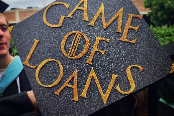 funny-creative-graduation-caps-loans