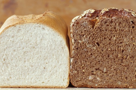 White bread and brown bread --- Image by © Royalty-Free/Corbis