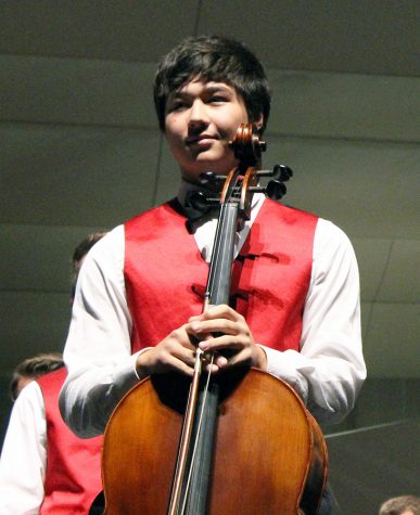 Callis at the Fall Orchestra and Vocal Concert.