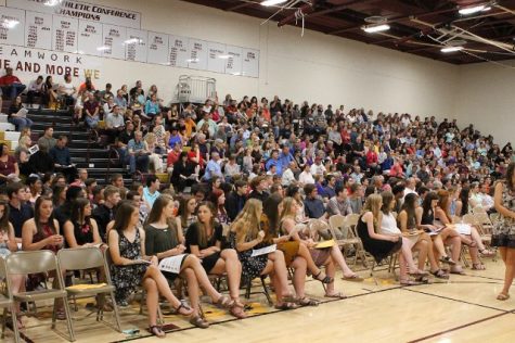 Students receive scholarships at Academic and Athletic Awards Night