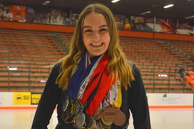 Freshman+Grace+Rogers+has+been+figure+skating+for+10+years.+Since+her+move+to+Hays%2C+Rogers+has+not+been+able+to+skate+as+much+as+she+used+to.