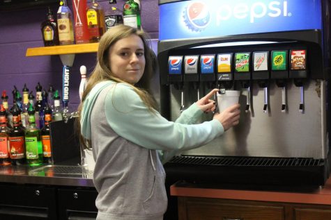 High school students work for local businesses after school hours